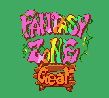 Fantasy Zone title screen for Sega Game Gear